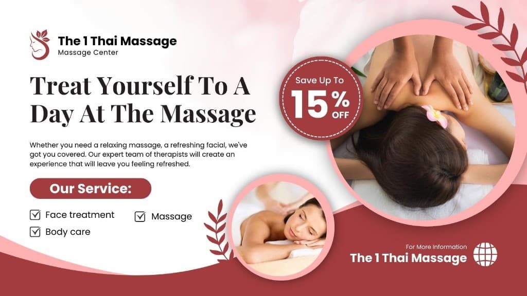 ภาพปก The 1 Thai Massage — ร้านนวดไทย Massage Center