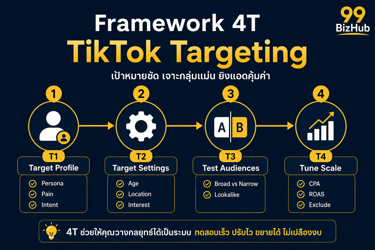 Framework 4T TikTok Ads Targeting Target Profile Settings Test Tune